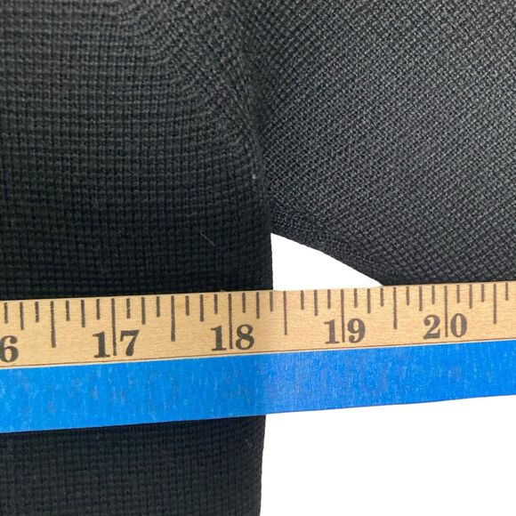 St Andrews Vintage Wool Blazer Womens Sz 10 Black Beaded Embellished Zephyr Wool - Picture 9 of 12